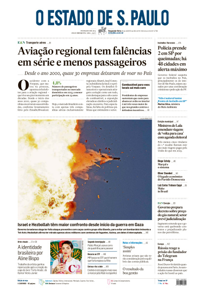 Estadão - Edição de 26 de Agosto de 2024