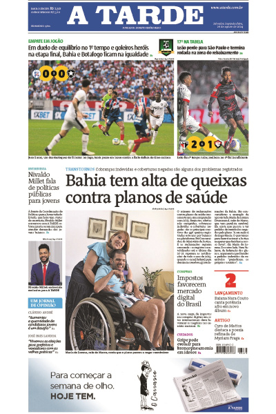 A TARDE - Edição de 26 de Agosto de 2024