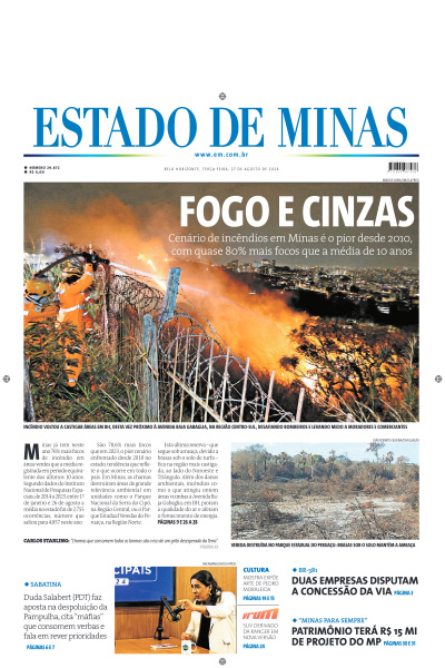 Estado de Minas - Edição de 27 de Agosto de 2024