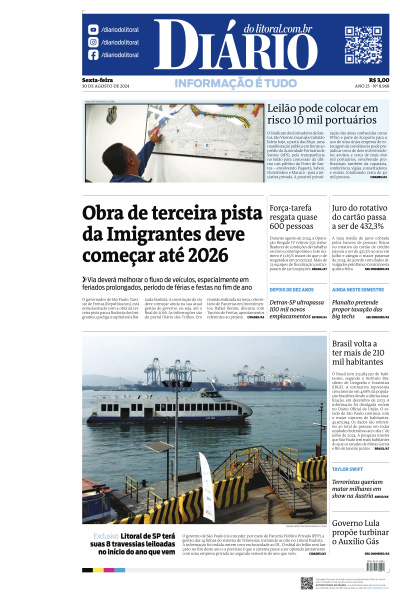 Diário do Litoral - Edição de 30 de Agosto de 2024
