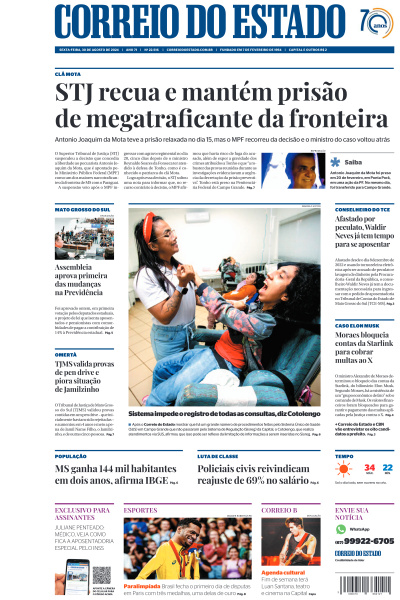 Correio do Estado - Edição de 30 de Agosto de 2024