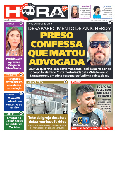 MEIA HORA - Edição de 31 de Agosto de 2024