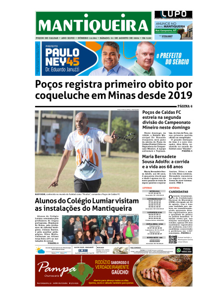 Mantiqueira - Edição de 31 de Agosto de 2024