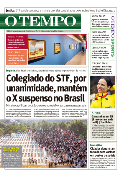 O TEMPO - Edição de 3 de Setembro de 2024