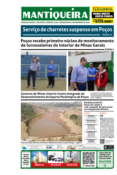 Mantiqueira - Edição de 04 de Setembro de 2024