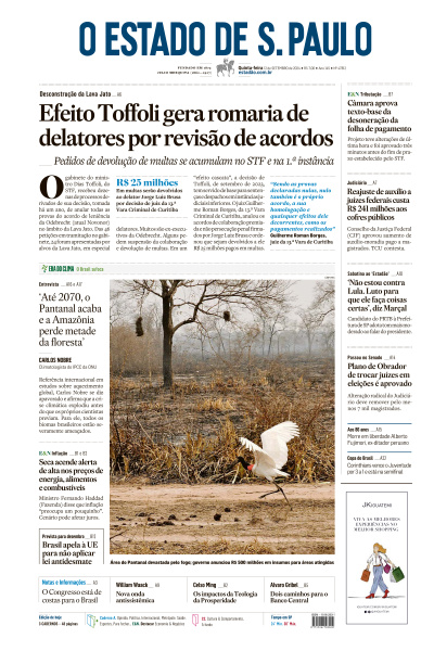 Estadão - Edição de 12 de Setembro de 2024