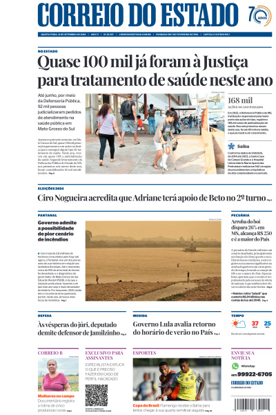 Correio do Estado - Edição de 12 de Setembro de 2024