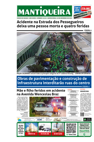 Mantiqueira - Edição de 12 de Setembro de 2024