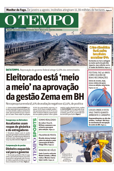 O TEMPO - Edição de 13 de Setembro de 2024