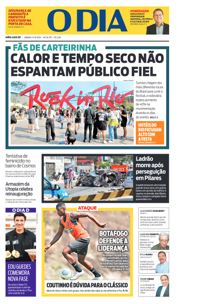 O DIA - Edição de 14 de Setembro de 2024