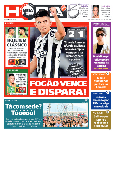 MEIA HORA - Edição de 15 de Setembro de 2024