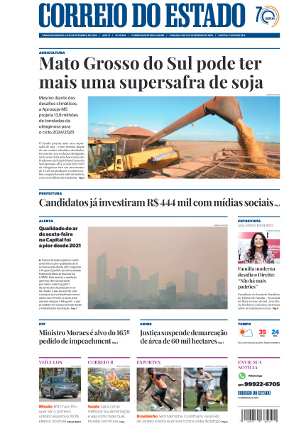 Correio do Estado - Edição de 15 de Setembro de 2024