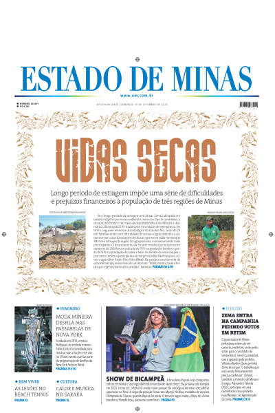 Estado de Minas - Edição de 15 de Setembro de 2024