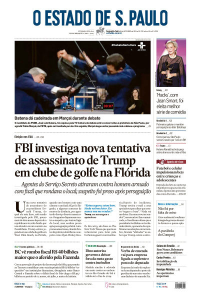 Estadão - Edição de 16 de Setembro de 2024