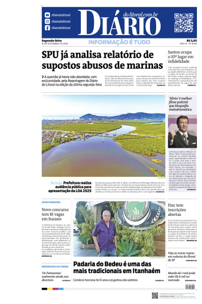 Diário do Litoral - Edição de 16 de Setembro de 2024