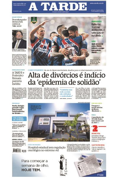 A TARDE - Edição de 16 de Setembro de 2024