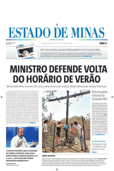 Estado de Minas - Edição de 17 de Setembro de 2024