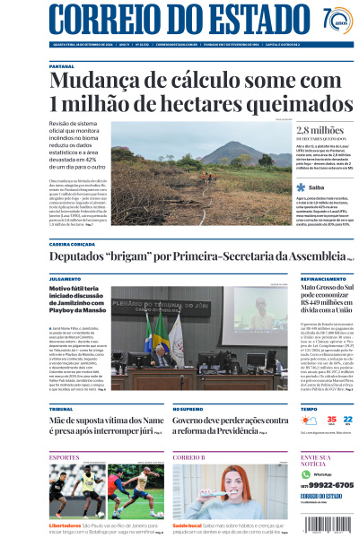 Correio do Estado - Edição de 18 de Setembro de 2024