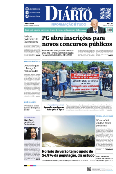 Diário do Litoral - Edição de 19 de Setembro de 2024