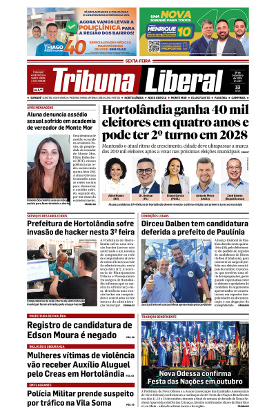 Tribuna Liberal - Edição de 20 de Setembro de 2024