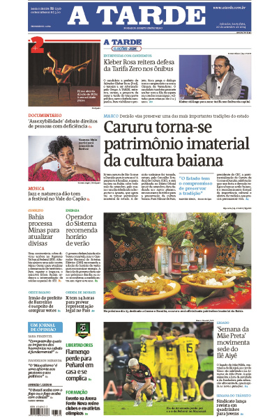 A TARDE - Edição de 20 de Setembro de 2024