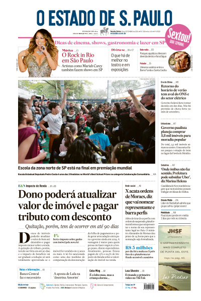 Estadão - Edição de 20 de Setembro de 2024