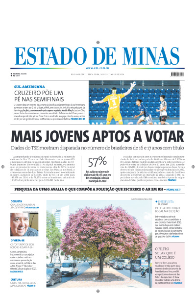 Estado de Minas - Edição de 20 de Setembro de 2024