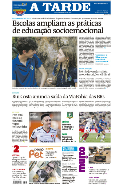 A TARDE - Edição de 22 de Setembro de 2024