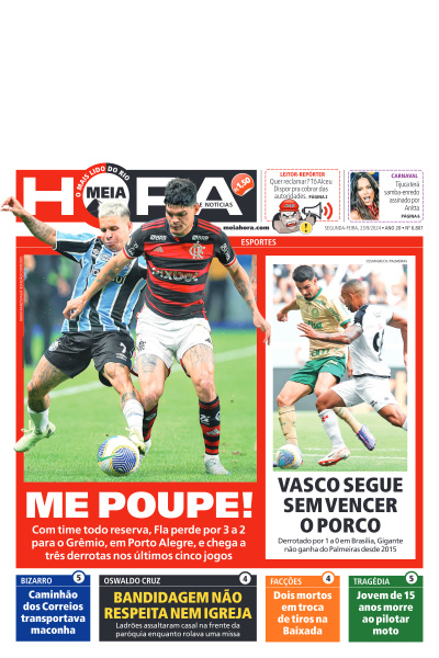 MEIA HORA - Edição de 23 de Setembro de 2024