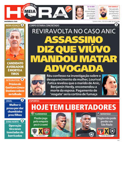 MEIA HORA - Edição de 25 de Setembro de 2024