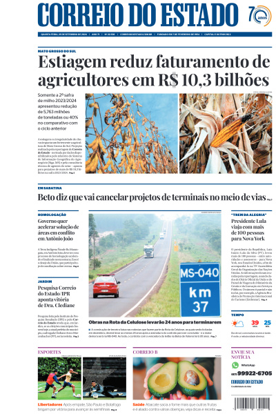 Correio do Estado - Edição de 25 de Setembro de 2024