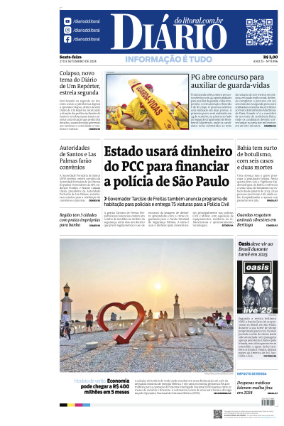 Diário do Litoral - Edição de 27 de Setembro de 2024