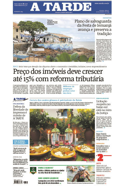 A TARDE - Edição de 28 de Setembro de 2024