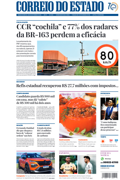Correio do Estado - Edição de 29 de Setembro de 2024