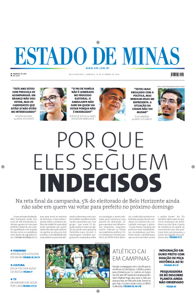 Estado de Minas - Edição de 29 de Setembro de 2024
