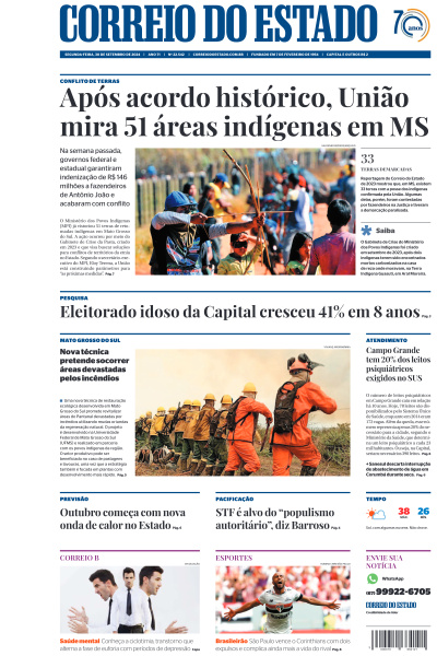 Correio do Estado - Edição de 30 de Setembro de 2024