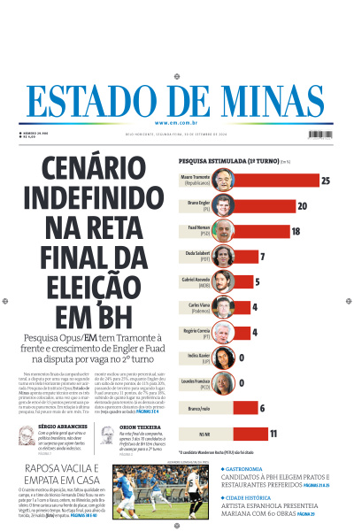 Estado de Minas - Edição de 30 de Setembro de 2024