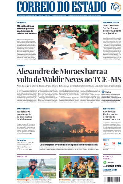 Correio do Estado - Edição de 01 de Outubro de 2024