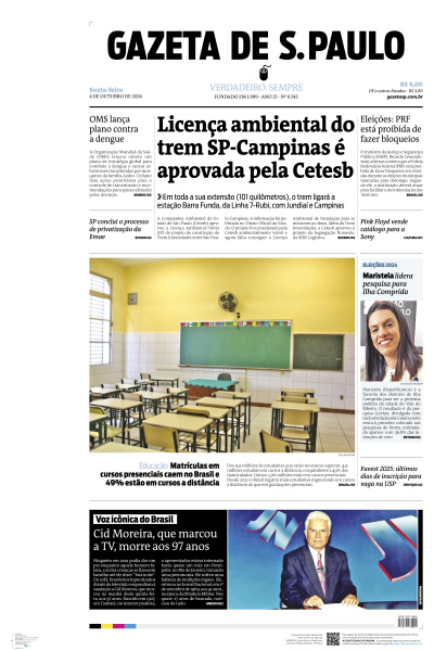 Gazeta de S. Paulo - Edição de 04 de Outubro de 2024