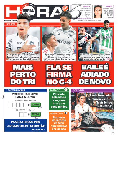 MEIA HORA - Edição de 06 de Outubro de 2024