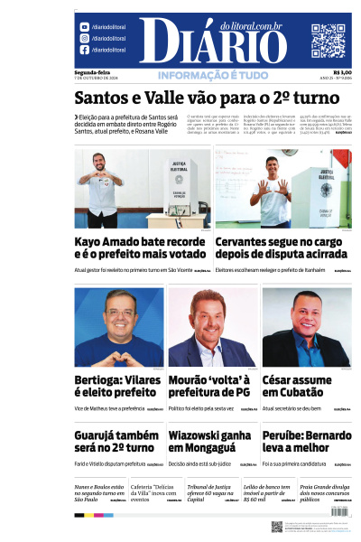 Diário do Litoral - Edição de 07 de Outubro de 2024