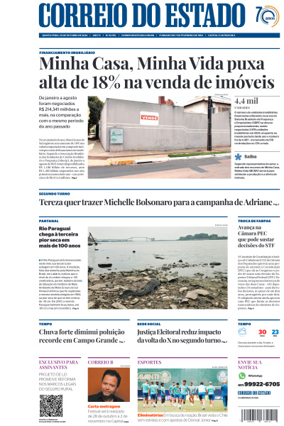 Correio do Estado - Edição de 10 de Outubro de 2024