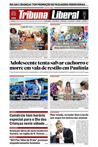 Tribuna Liberal - Edição de 11 de Outubro de 2024