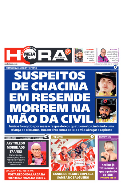 MEIA HORA - Edição de 13 de Outubro de 2024