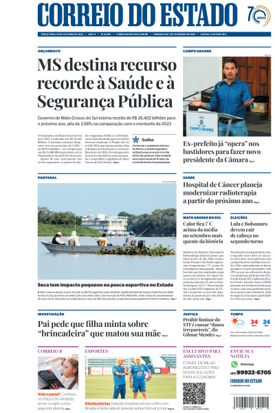 Correio do Estado - Edição de 15 de Outubro de 2024