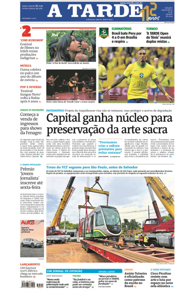 A TARDE - Edição de 16 de Outubro de 2024