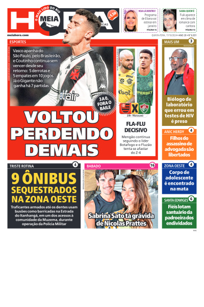 MEIA HORA - Edição de 17 de Outubro de 2024