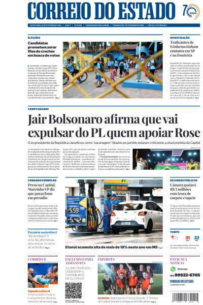 Correio do Estado - Edição de 18 de Outubro de 2024