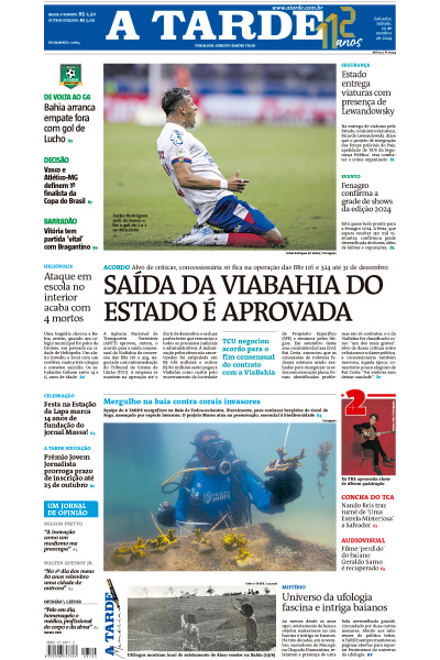 A TARDE - Edição de 19 de Outubro de 2024