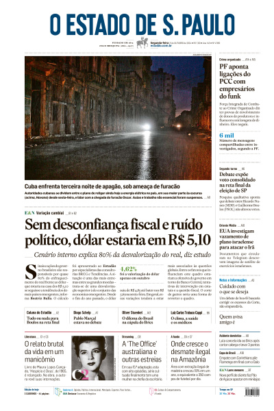 Estadão - Edição de 21 de Outubro de 2024